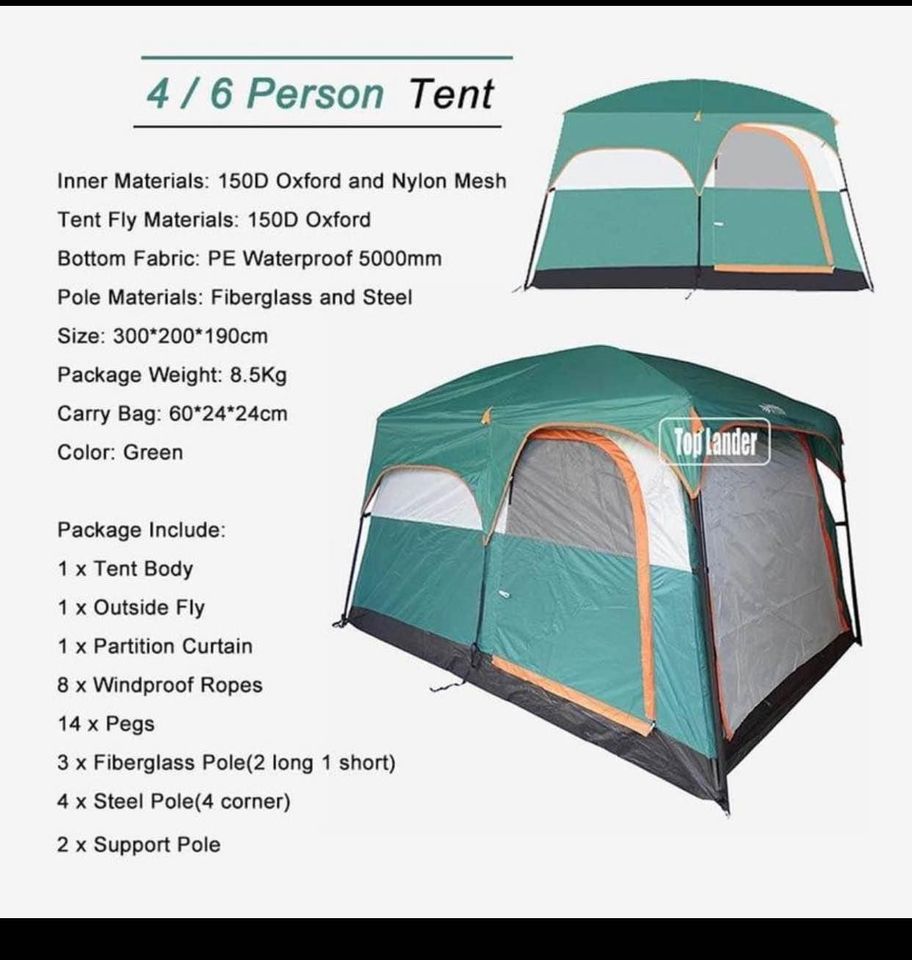 4-6 Person Tent