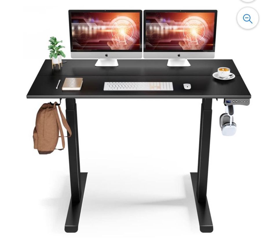 Black Height Adjustable Electric Standing Desk/standing Work Desk