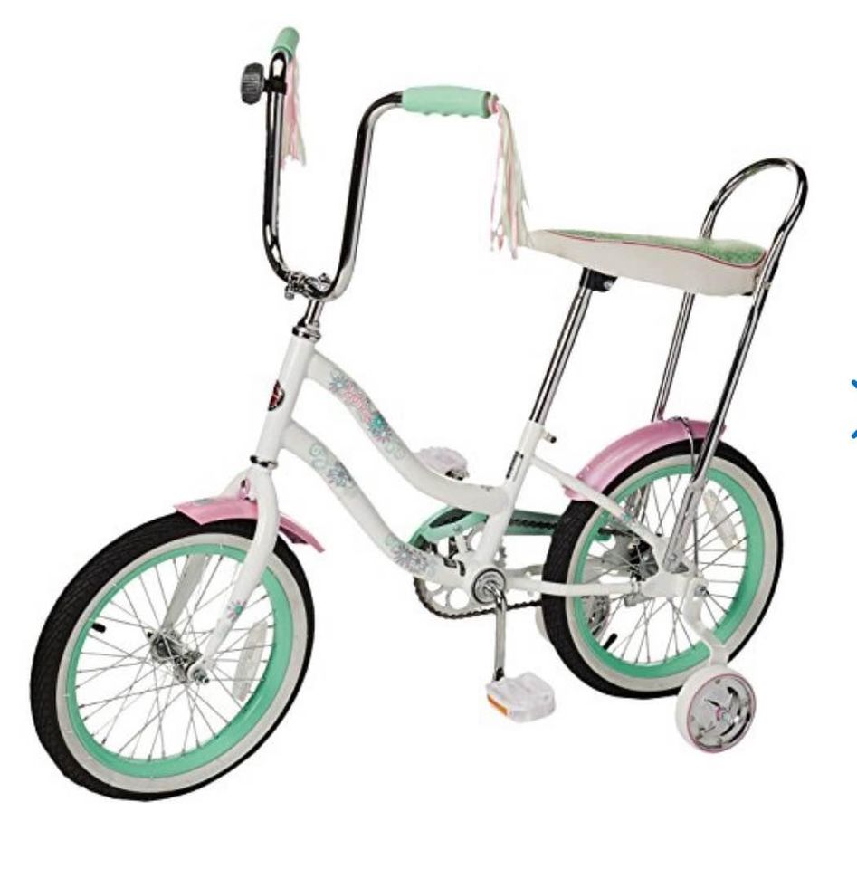 Jasmine 16-Inch Bicycle, White Kid Bike With Training Wheel