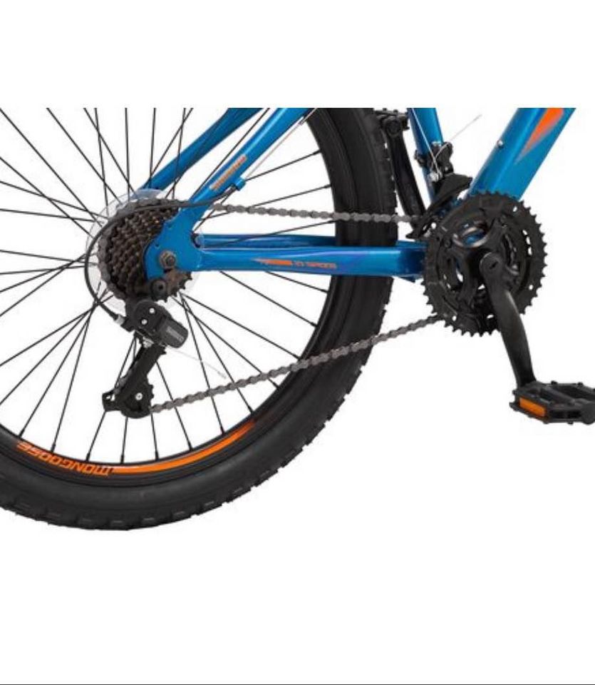 Mongoose Flatrock mountain bike, 21 speeds, 24-inch wheels,Mountain Bike