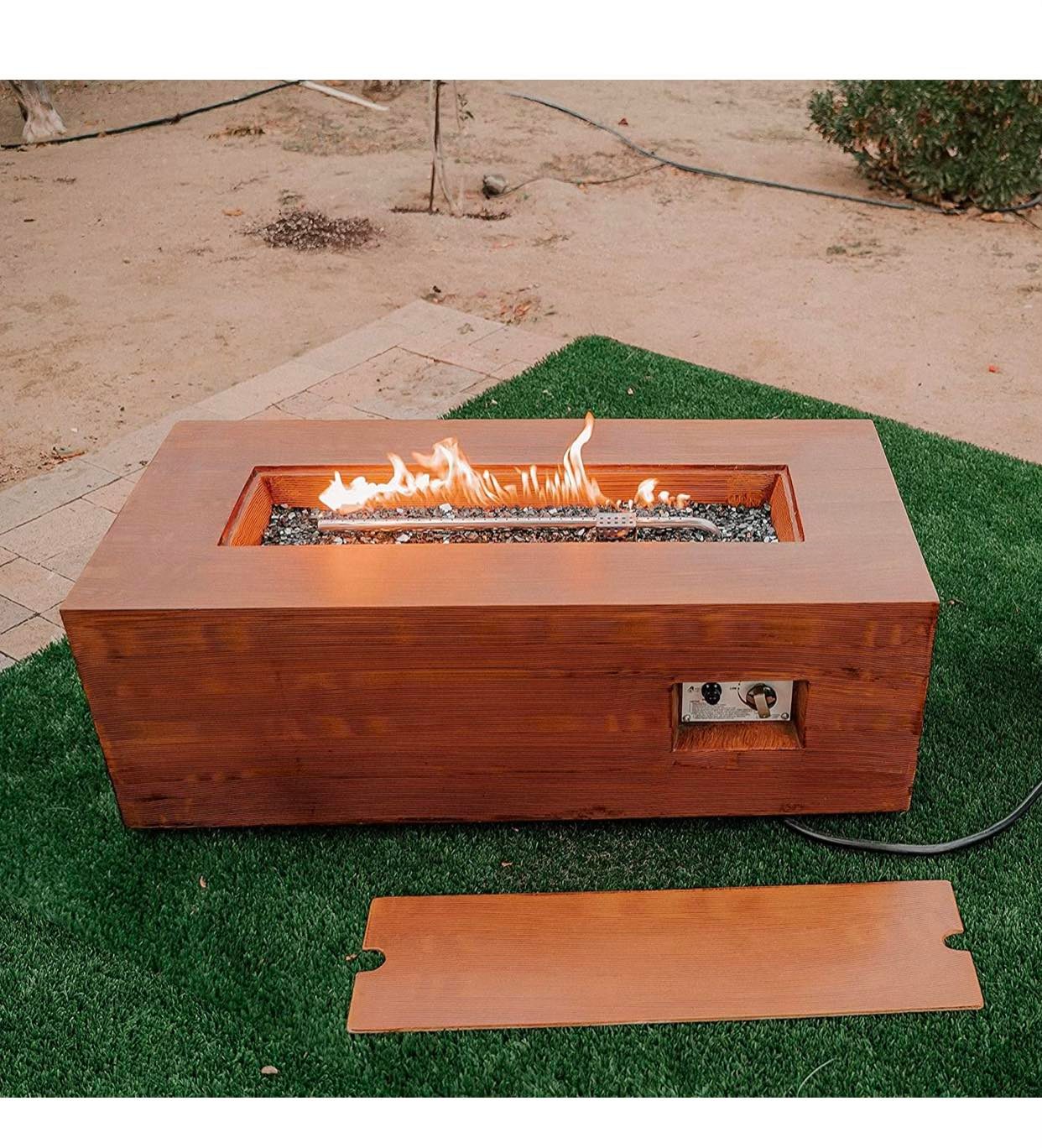 Brand New in Box 42"L Rectangular Propane Gas Smokeless Fire Pit