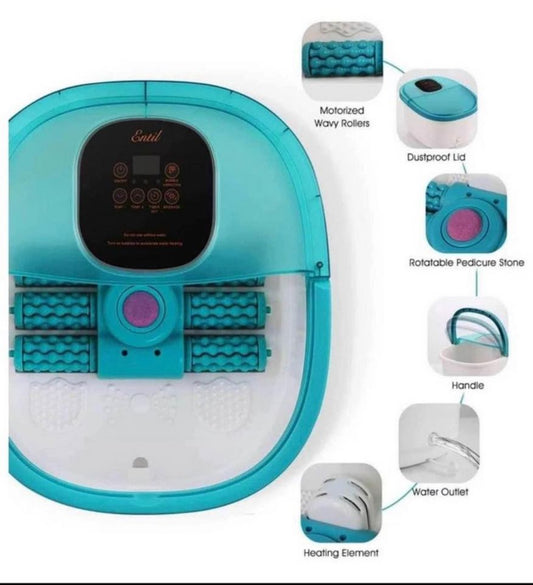 Electric Foot Bath Massager with Rollers & 3 Massage Modes / Foot Massager